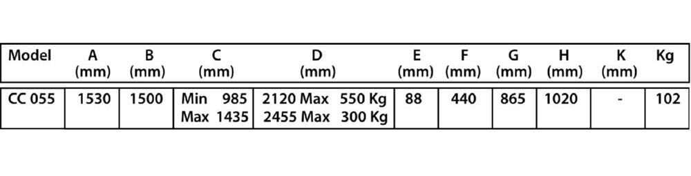 Produktbild CC 055 Werkstattkran 550 kg Extra lange Reichweite bild 3