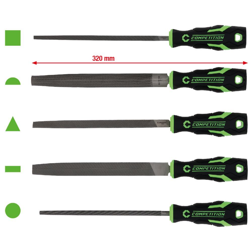 Produktbild KS Tools Competition Feilen Satz 5 teilig