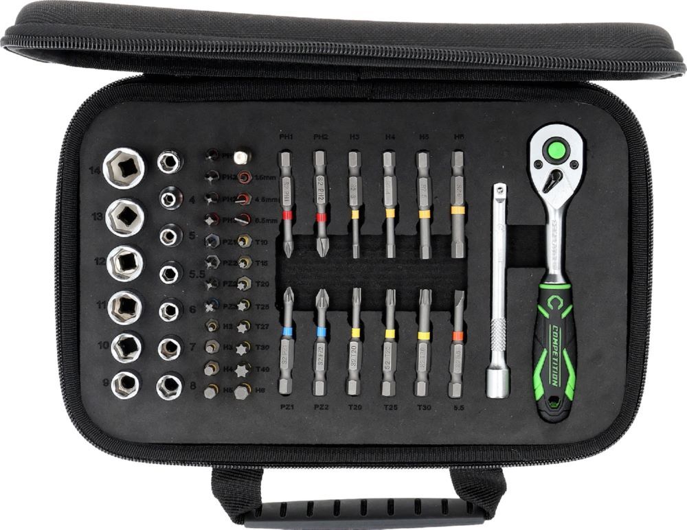 Produktbild KS Tools Competition Mini-Bit-Stecknuss Satz 51 teilig