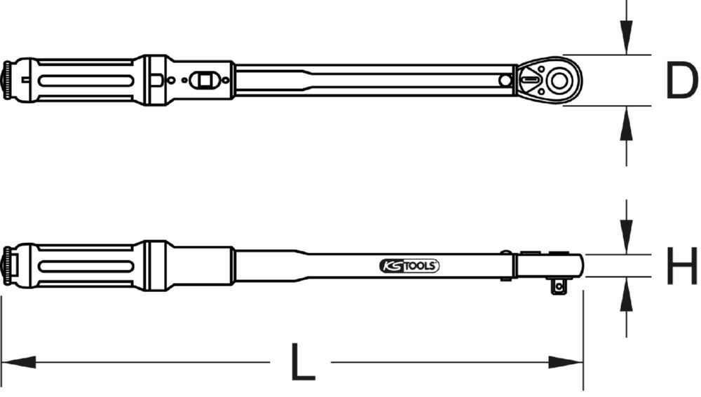 Produktbild 1/2"  Ratschen-Drehmomentschlüssel, 60-320Nm bild 11