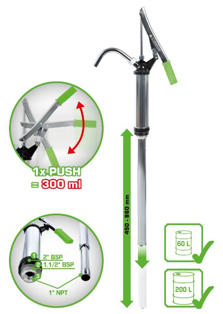 Produktbild  Stahlrohr-Fass-Pumpe bild 2