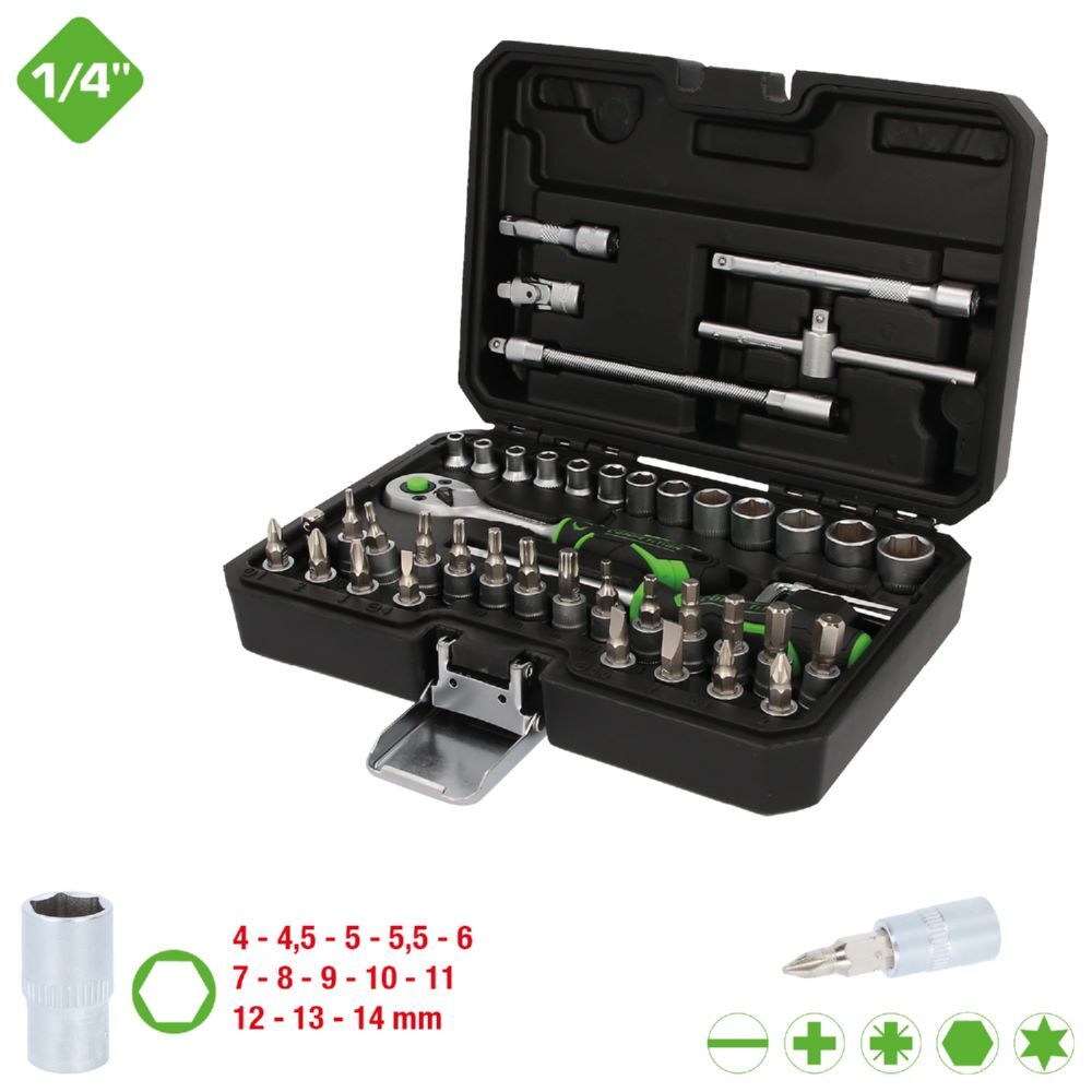 Produktbild KS Tools Competition Steckschlüssel Satz 48 teilig 1/4 Zoll