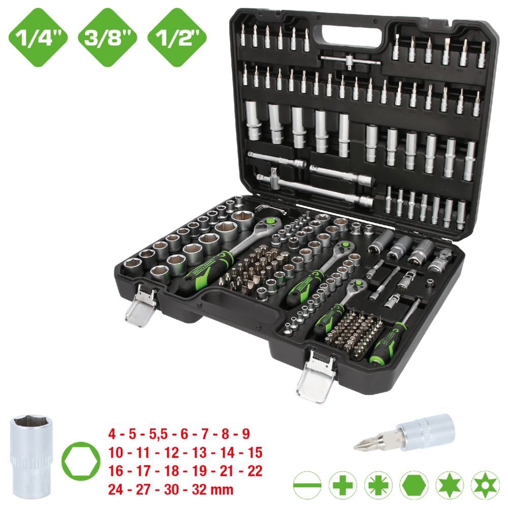 Produktbild KS Tools Competition Steckschlüssel Satz 191 teilig 1/4 +3/8+1/2 Zoll