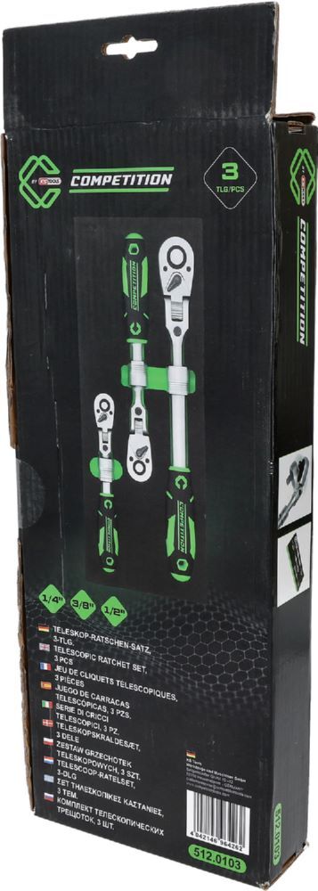Produktbild  Teleskop-Ratschen-Satz,3-tlg, 1/4"+3/8"+1/2" bild 10