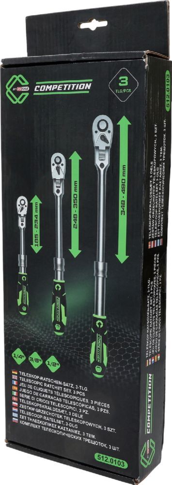 Produktbild  Teleskop-Ratschen-Satz,3-tlg, 1/4"+3/8"+1/2" bild 8