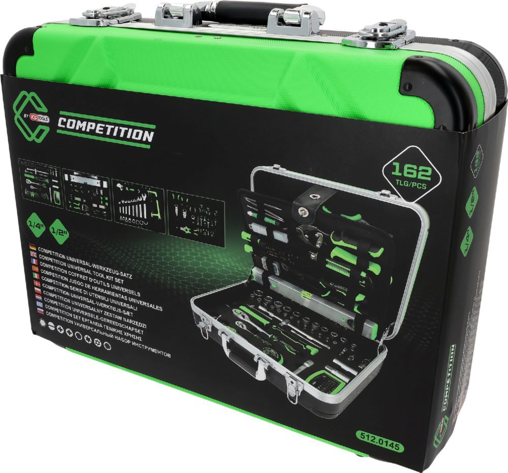 Produktbild KS Tools Competition Universal Werkzeug Satz 145 teilig 1/4 Zoll + 1/2 Zoll
