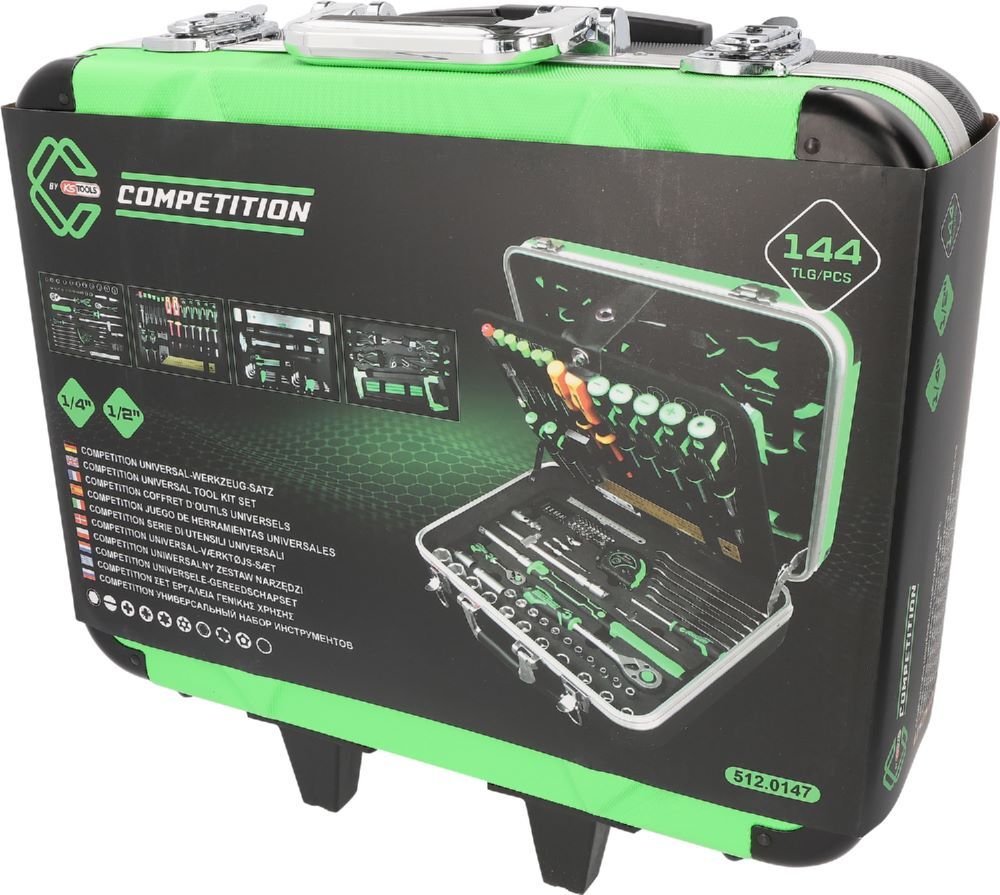 Produktbild KS Tools Competition Universal Werkzeug Satz 147 teilig 1/4 Zoll + 1/2 Zoll