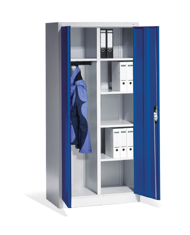 C+P Akten und Garderobenschrank Acurado enzianblau 930 x 500 x 1950 mm Produktbild C+P Akten und Garderobenschrank Acurado enzianblau 930 x 500 x 1950 mm bild 3