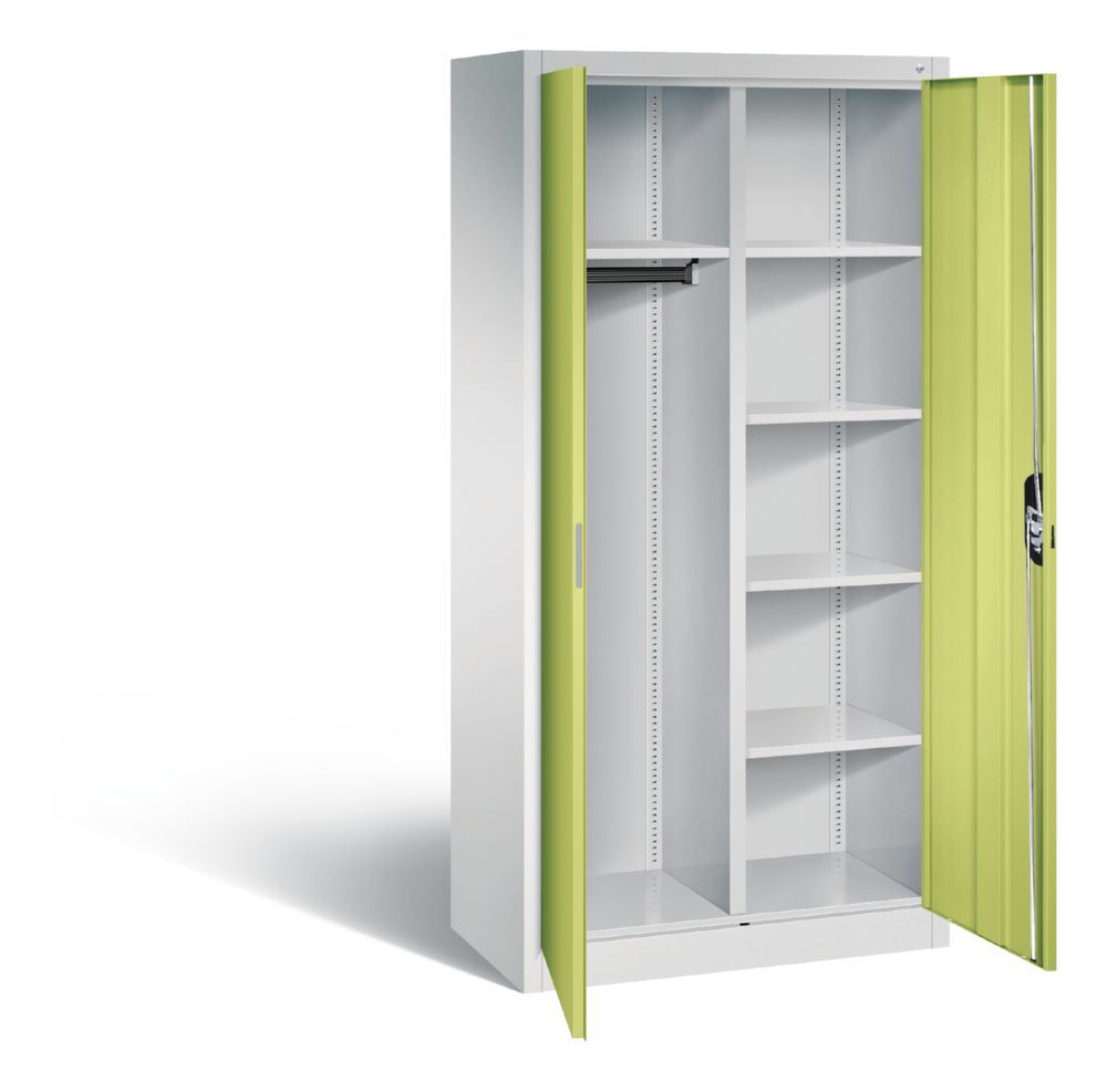 C+P Akten und Garderobenschrank Acurado viridingrün 930 x 500 x 1950 mm Produktbild C+P Akten und Garderobenschrank Acurado viridingrün 930 x 500 x 1950 mm bild 2