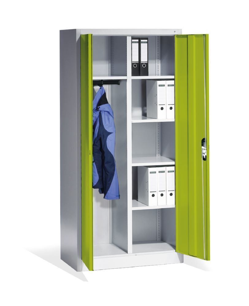 C+P Akten und Garderobenschrank Acurado viridingrün 930 x 500 x 1950 mm Produktbild C+P Akten und Garderobenschrank Acurado viridingrün 930 x 500 x 1950 mm bild 3