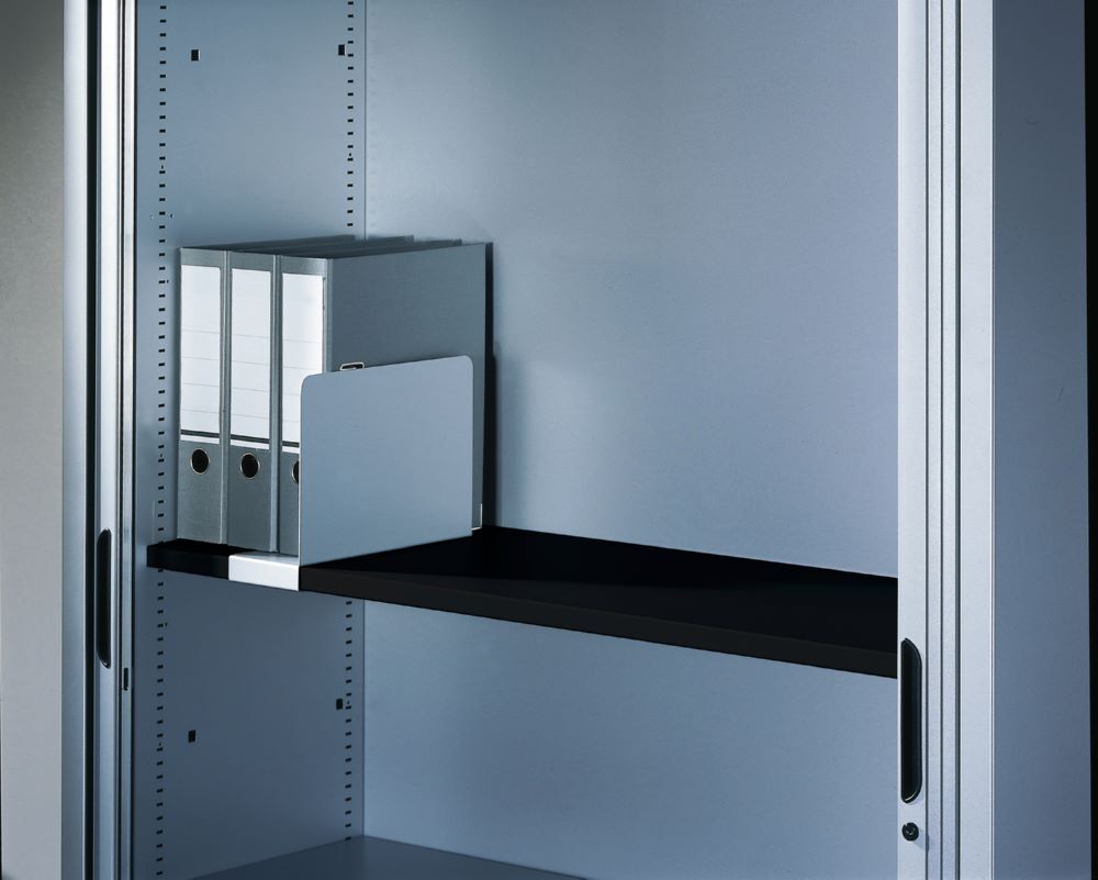 C+P Aktenstütze aufschiebar H 229 x B 101 x T 290 mm in lichtgrau Produktbild C+P Aktenstütze aufschiebar H 229 x B 101 x T 290 mm in lichtgrau