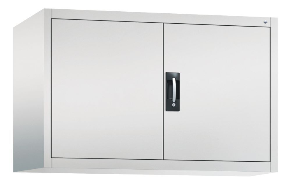 C+P Aufsatz Flügeltürenschrank abschließbar lichtgrau 1200 x 500 x 790 mm Produktbild C+P Aufsatz Flügeltürenschrank abschließbar lichtgrau 1200 x 500 x 790 mm