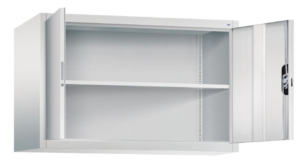 C+P Aufsatz Flügeltürenschrank abschließbar lichtgrau 1200 x 500 x 790 mm Produktbild C+P Aufsatz Flügeltürenschrank abschließbar lichtgrau 1200 x 500 x 790 mm bild 2