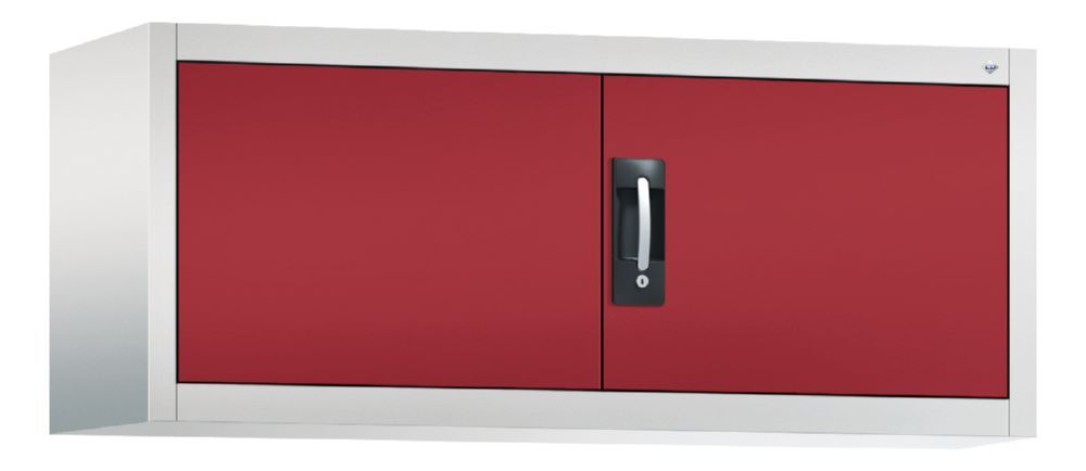 C+P Aufsatz Flügeltürenschrank Acurado 900 rubinrot grau 1200 x 400 x 500 mm Produktbild C+P Aufsatz Flügeltürenschrank Acurado 900 rubinrot grau 1200 x 400 x 500 mm