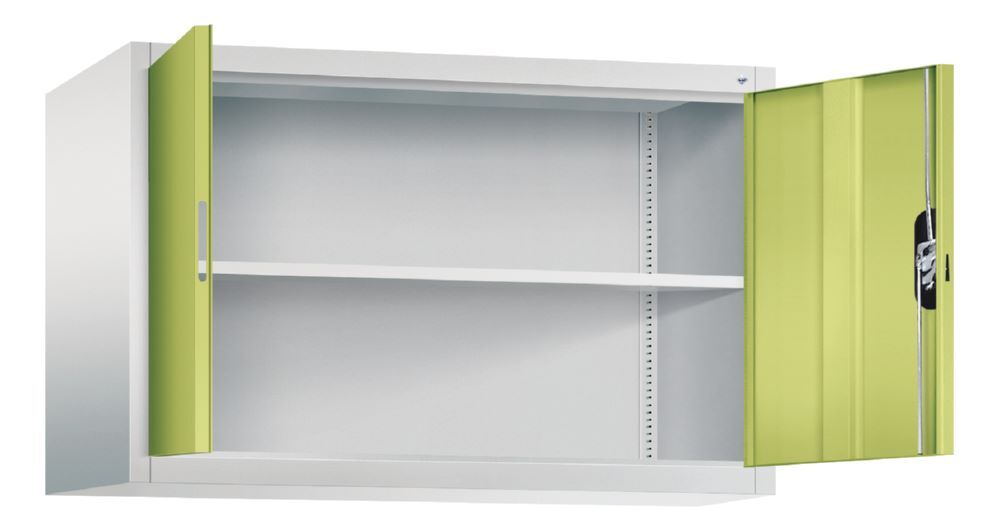 C+P Aufsatz Flügeltürenschrank höhenverstellbar viridingrün 1200 x 500 x 790 mm Produktbild C+P Aufsatz Flügeltürenschrank höhenverstellbar viridingrün 1200 x 500 x 790 mm bild 2