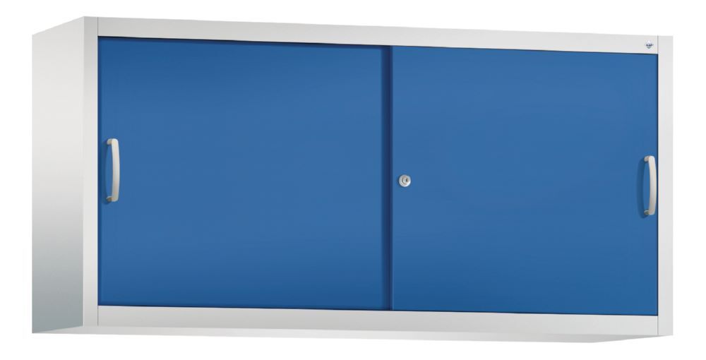 C+P Aufsatz Schiebetürenschrank Acurado 2000 enzianblau 1600 x 400 x 790 mm Produktbild C+P Aufsatz Schiebetürenschrank Acurado 2000 enzianblau 1600 x 400 x 790 mm
