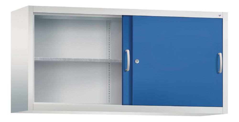 C+P Aufsatz Schiebetürenschrank Acurado 2000 enzianblau 1600 x 400 x 790 mm Produktbild C+P Aufsatz Schiebetürenschrank Acurado 2000 enzianblau 1600 x 400 x 790 mm bild 2