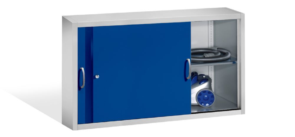 C+P Aufsatz Schiebetürenschrank Acurado 2000 enzianblau 1600 x 400 x 790 mm Produktbild C+P Aufsatz Schiebetürenschrank Acurado 2000 enzianblau 1600 x 400 x 790 mm bild 3