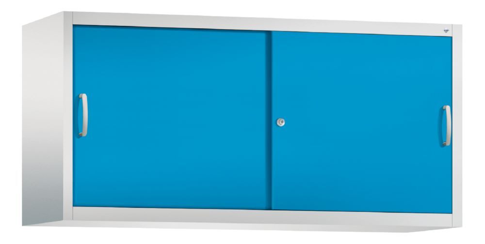 C+P Aufsatz Schiebetürenschrank Acurado 2000 lichtblau 1600 x 500 x 790 mm
