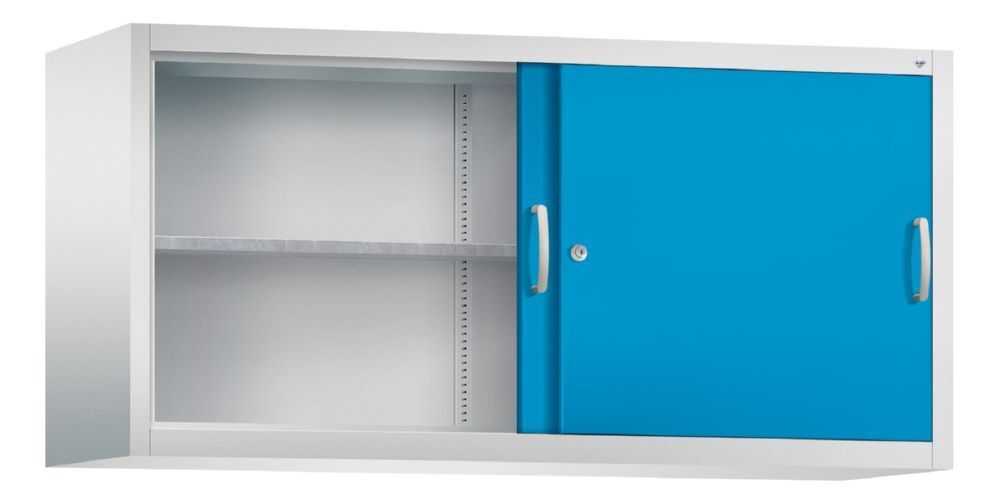 C+P Aufsatz Schiebetürenschrank Acurado 2000 lichtblau 1600 x 500 x 790 mm