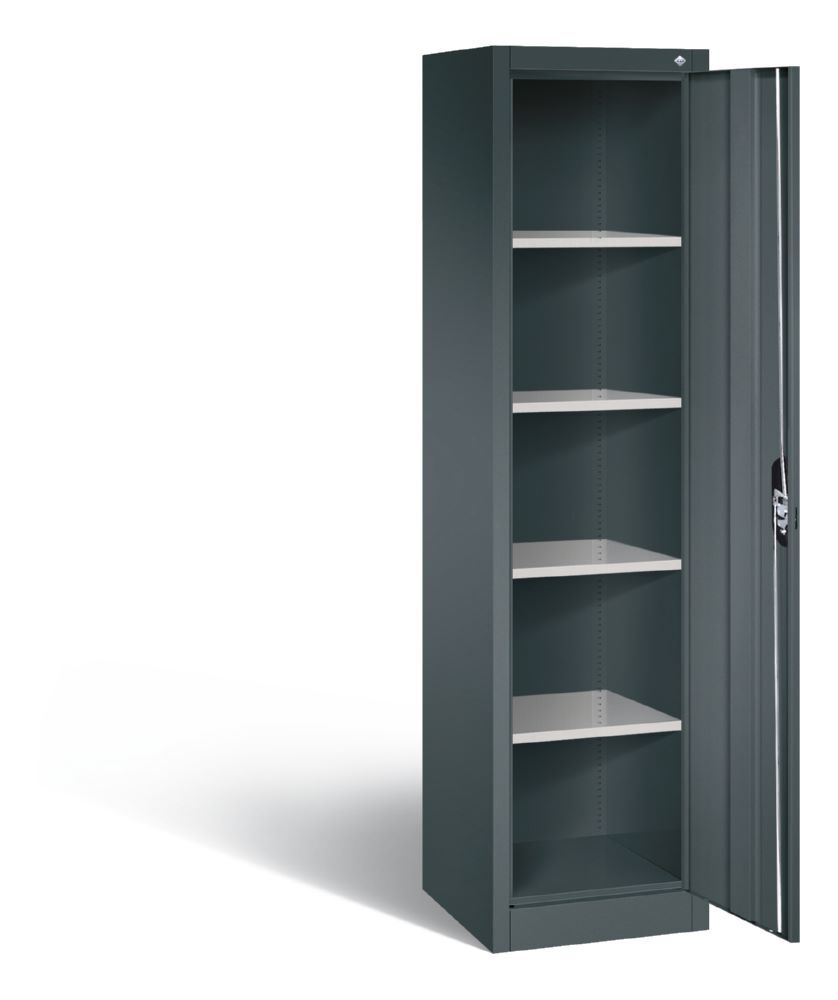 C+P Büro Drehtürenschrank Acurado 4 Einlegeböden anthrazit 502 x 500 x 1950 mm Produktbild C+P Büro Drehtürenschrank Acurado 4 Einlegeböden anthrazit 502 x 500 x 1950 mm bild 2