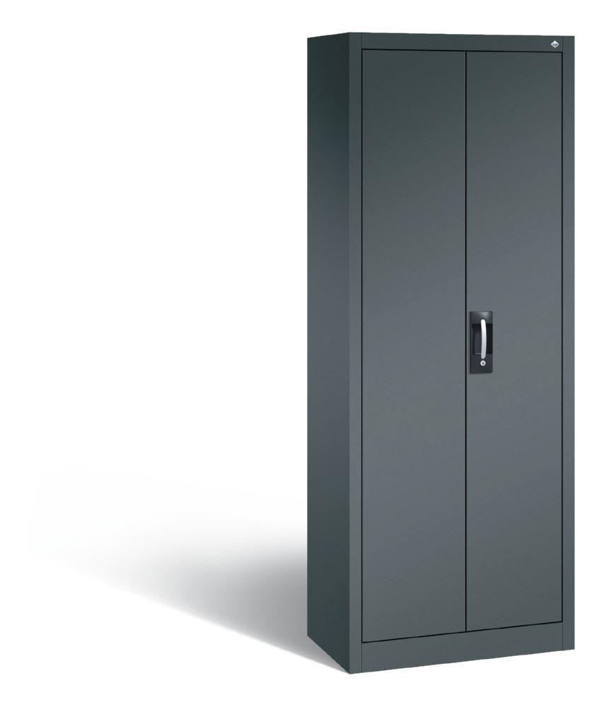 C+P Büro Drehtürenschrank Acurado 4 Böden anthrazit 700 x 400 x 1950 mm Produktbild C+P Büro Drehtürenschrank Acurado 4 Böden anthrazit 700 x 400 x 1950 mm