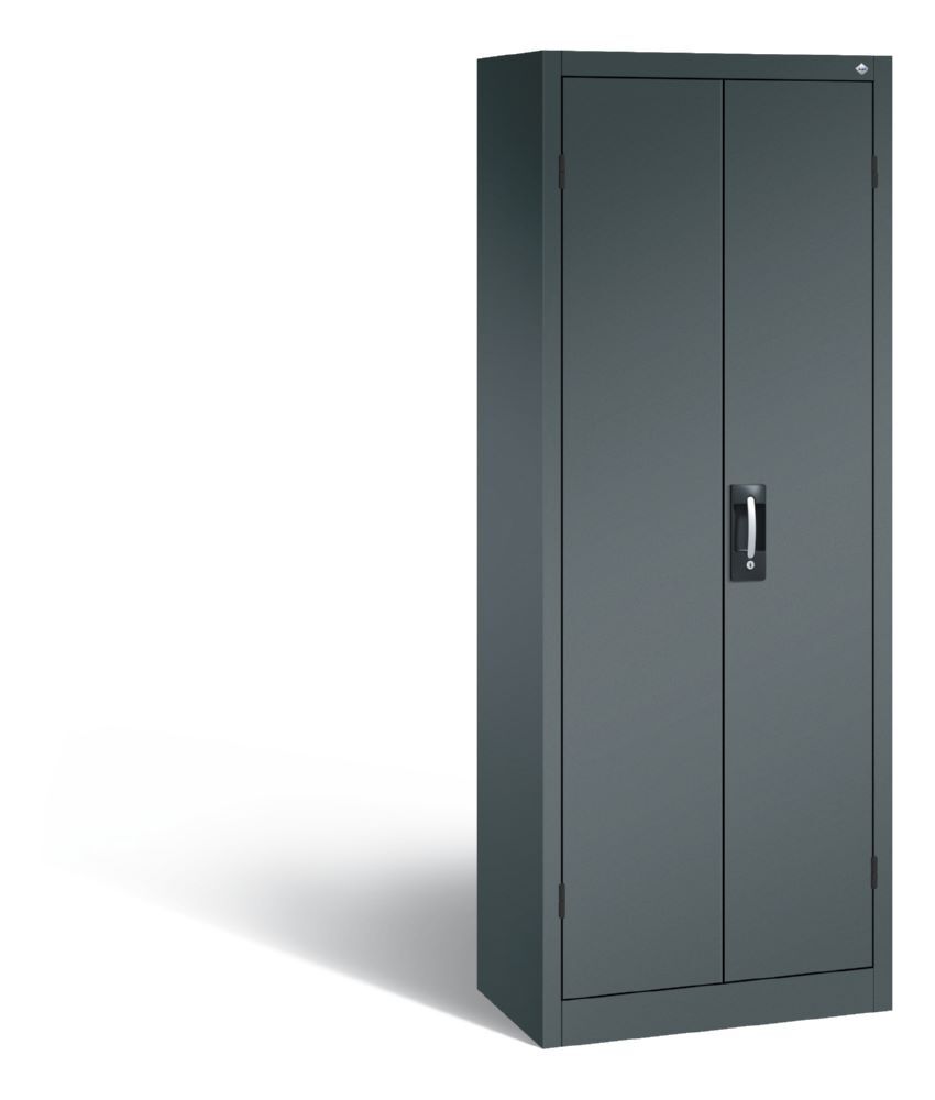 C+P Drehtürenschrank Acurado 4 Böden und Schloss anthrazit 700 x 400 x 1950 mm Produktbild C+P Drehtürenschrank Acurado 4 Böden und Schloss anthrazit 700 x 400 x 1950 mm
