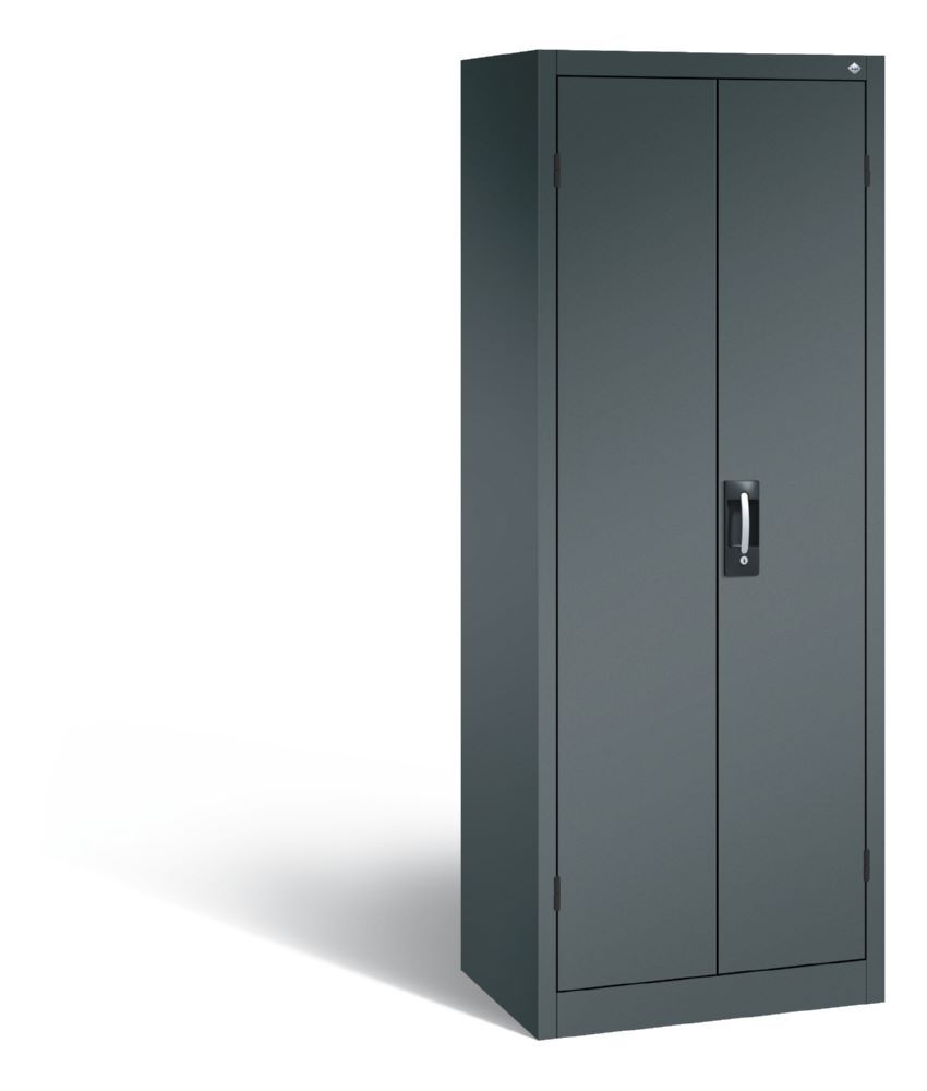 C+P Büro Drehtürenschrank Fachböden variabel anthrazit 700 x 500 x 1950 mm Produktbild C+P Büro Drehtürenschrank Fachböden variabel anthrazit 700 x 500 x 1950 mm