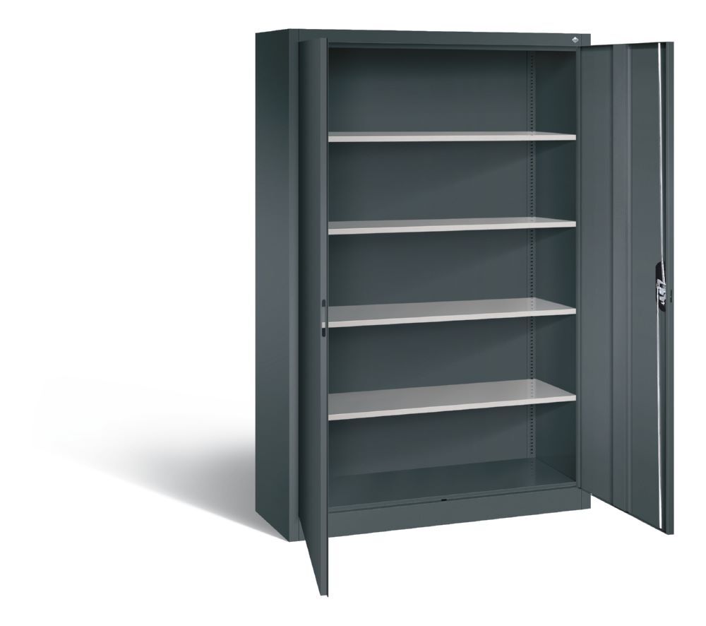C+P Büro Drehtürenschrank Acurado Türen in anthrazit 1200 x 400 x 1950 mm Produktbild C+P Büro Drehtürenschrank Acurado Türen in anthrazit 1200 x 400 x 1950 mm bild 2