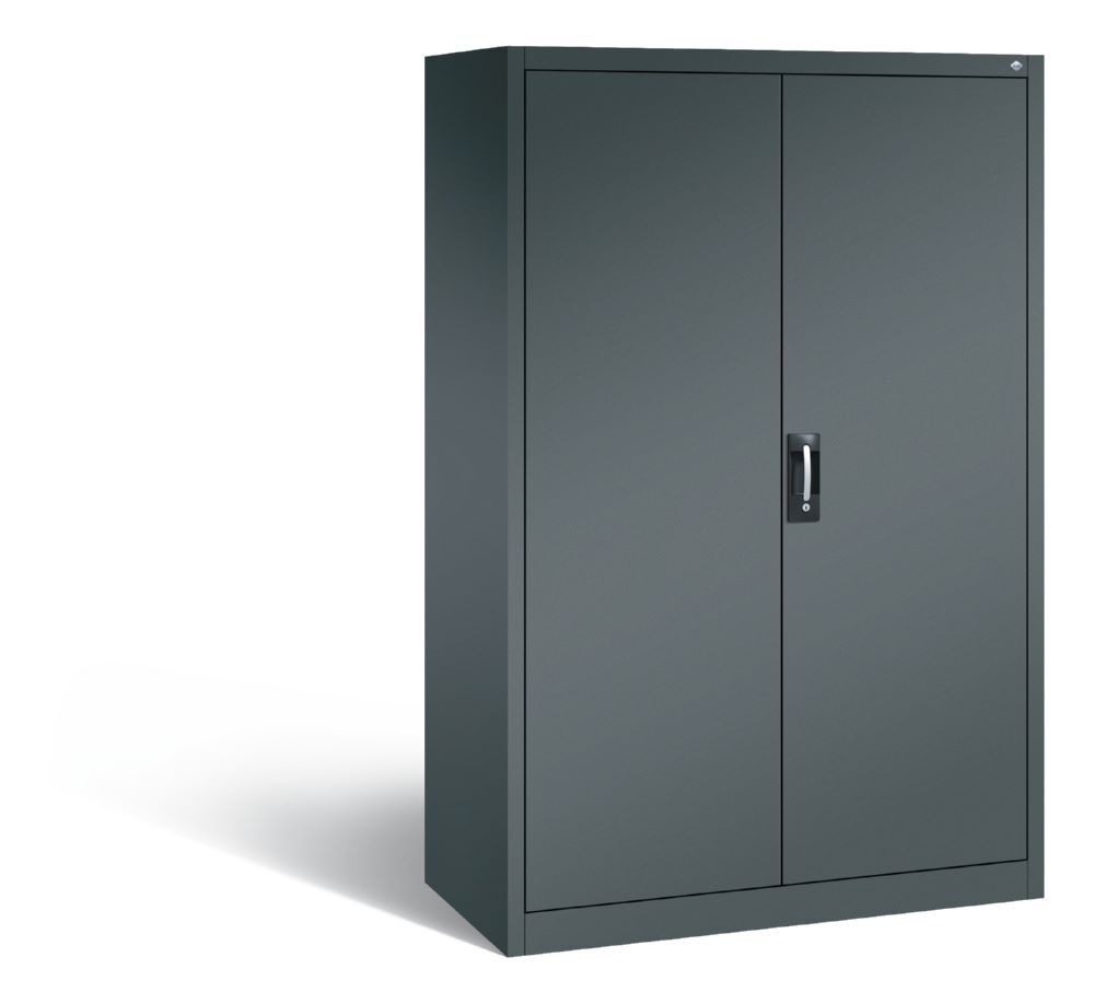 C+P Drehtürenschrank Acurado 4 lackierte Fachböden dunkelgrau 1200 x 600 x 1950 mm Produktbild C+P Drehtürenschrank Acurado 4 lackierte Fachböden dunkelgrau 1200 x 600 x 1950 mm