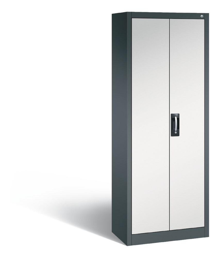 C+P Büro Drehtürenschrank Acurado 4 Böden lichtgrau 700 x 400 x 1950 mm Produktbild C+P Büro Drehtürenschrank Acurado 4 Böden lichtgrau 700 x 400 x 1950 mm