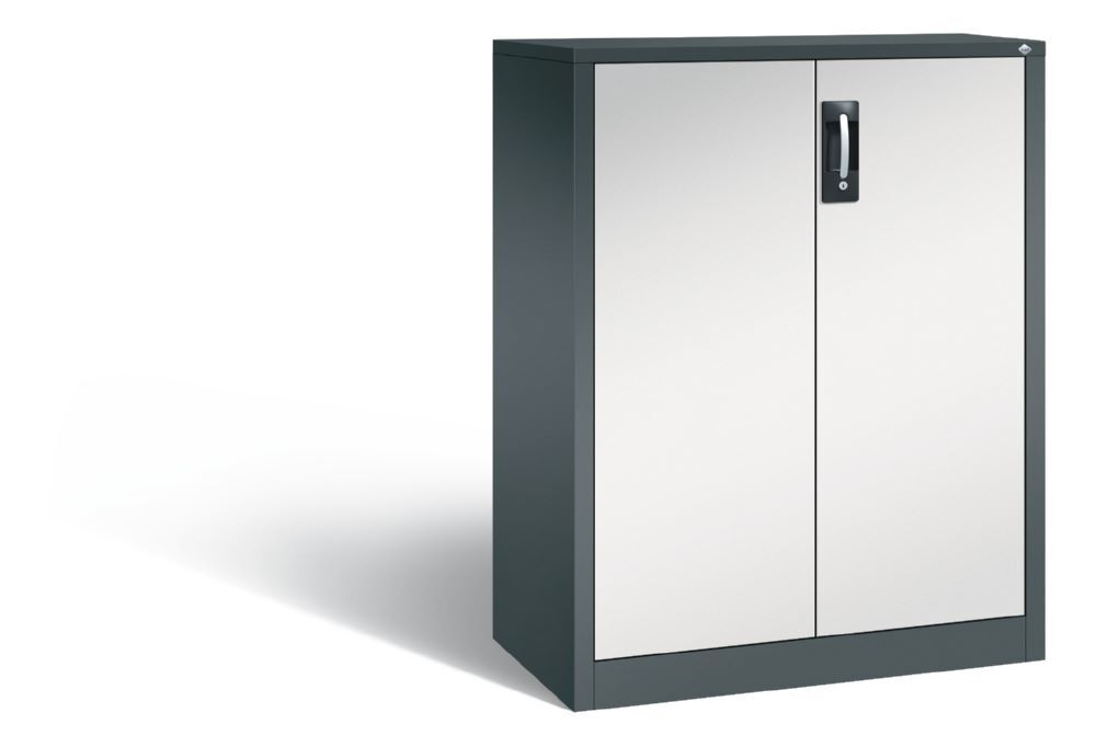 C+P Büro Drehtürenschrank Acurado abschließbar hellgrau grau 930 x 400 x 1200 mm Produktbild C+P Büro Drehtürenschrank Acurado abschließbar hellgrau grau 930 x 400 x 1200 mm