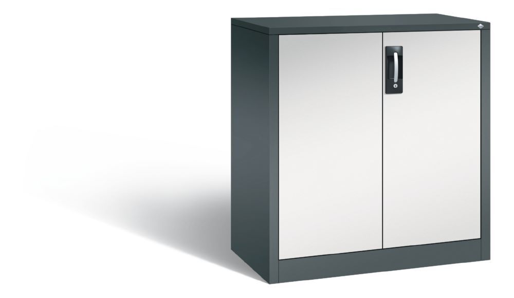 C+P Büro Drehtürenschrank Acurado versärkte Türen lichtgrau 930 x 500 x 1000 mm Produktbild C+P Büro Drehtürenschrank Acurado versärkte Türen lichtgrau 930 x 500 x 1000 mm