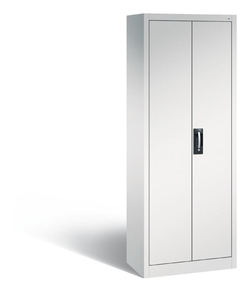 C+P Büro Drehtürenschrank Acurado 4 Böden hellgrau 700 x 400 x 1950 mm Produktbild C+P Büro Drehtürenschrank Acurado 4 Böden hellgrau 700 x 400 x 1950 mm