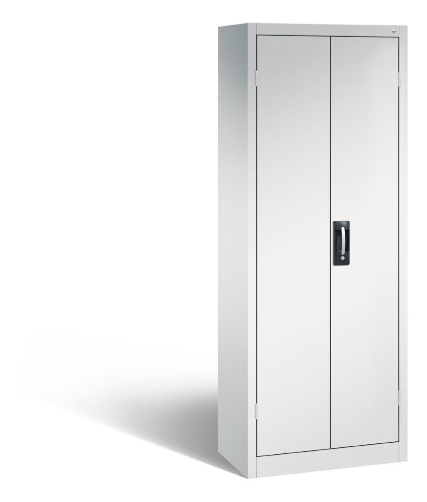 C+P Drehtürenschrank Acurado 4 Böden und Schloss lichtgrau 700 x 400 x 1950 mm Produktbild C+P Drehtürenschrank Acurado 4 Böden und Schloss lichtgrau 700 x 400 x 1950 mm