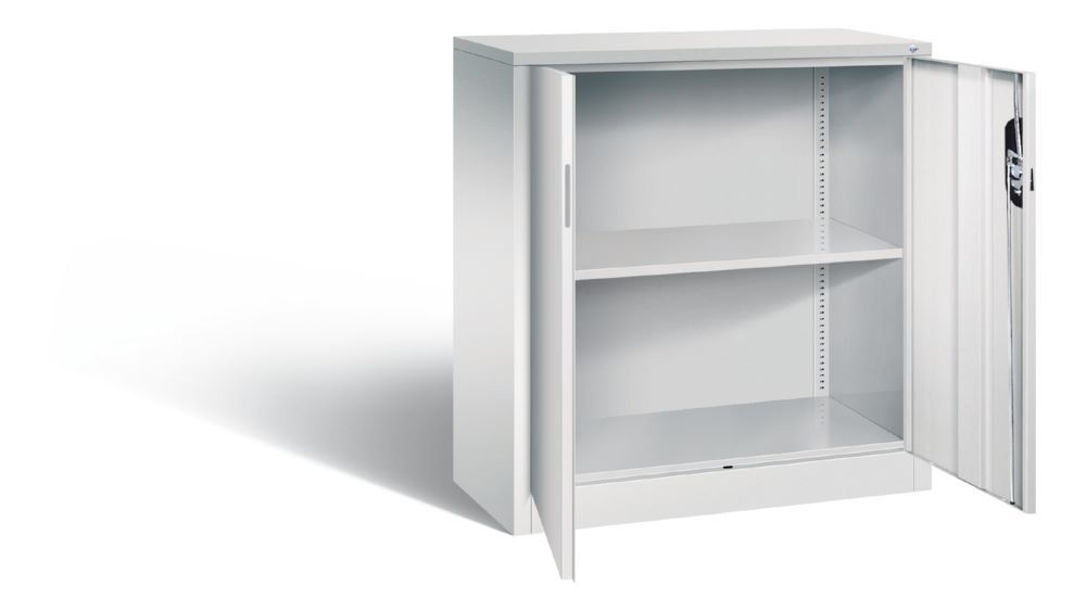 C+P Büro Drehtürenschrank Acurado 1 Fachboden hellgrau 930 x 400 x 1000 mm Produktbild C+P Büro Drehtürenschrank Acurado 1 Fachboden hellgrau 930 x 400 x 1000 mm