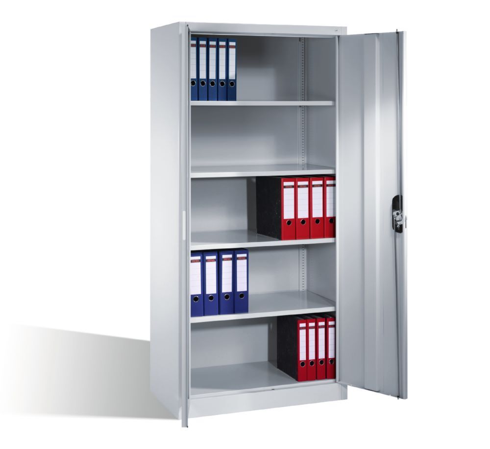 C+P Büro Drehtürenschrank mit 4 Stahlfächer in hellgrau 930 x 500 x 1950 mm Produktbild C+P Büro Drehtürenschrank mit 4 Stahlfächer in hellgrau 930 x 500 x 1950 mm bild 3