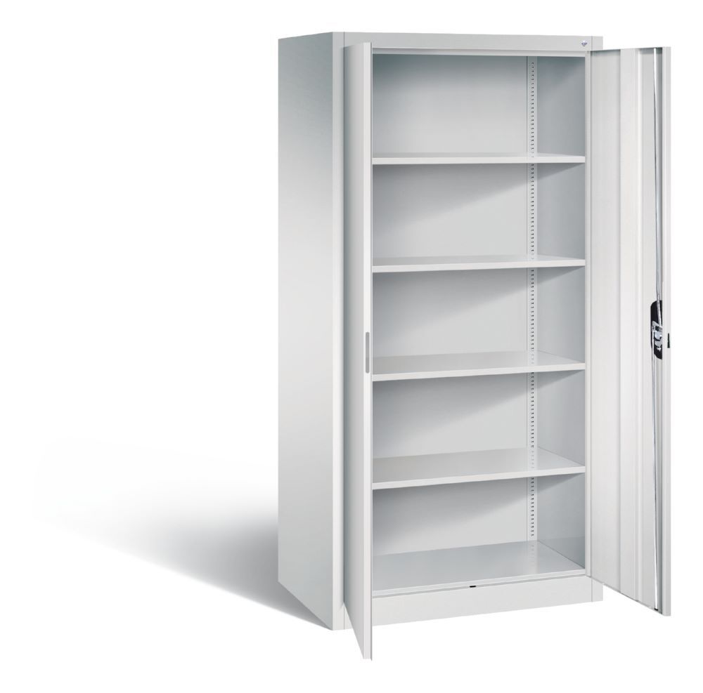 C+P Drehtürenschrank Acurado mit Ergo Lock lichtgrau 930 x 600 x 1950 mm Produktbild C+P Drehtürenschrank Acurado mit Ergo Lock lichtgrau 930 x 600 x 1950 mm bild 2