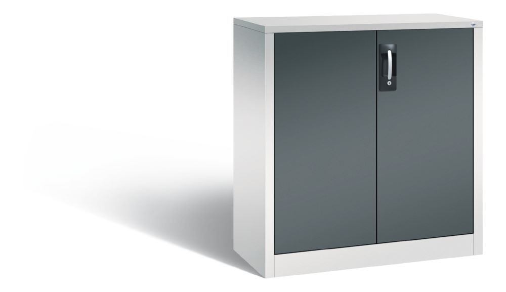 C+P Büro Drehtürenschrank Acurado Ergo Lock anthrazit 930 x 400 x 1000 mm Produktbild C+P Büro Drehtürenschrank Acurado Ergo Lock anthrazit 930 x 400 x 1000 mm