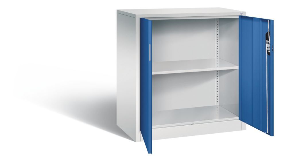 C+P Büro Drehtürenschrank Acurado 3 Riegel Verschluss enzianblau 930 x 500 x 1000 mm Produktbild C+P Büro Drehtürenschrank Acurado 3 Riegel Verschluss enzianblau 930 x 500 x 1000 mm bild 2