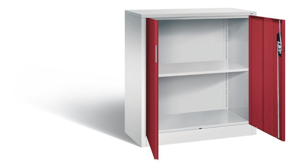 C+P Büro Drehtürenschrank Acurado 1 Fachboden rubinrot 930 x 400 x 1000 mm Produktbild C+P Büro Drehtürenschrank Acurado 1 Fachboden rubinrot 930 x 400 x 1000 mm bild 2