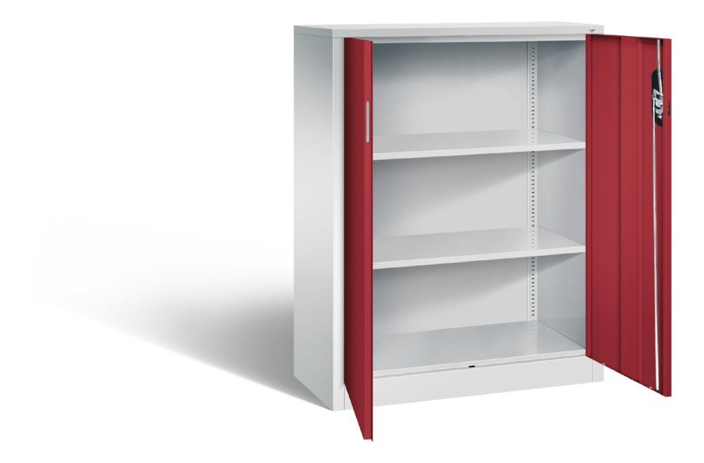 C+P Büro Drehtürenschrank Acurado abschließbar rubinrot 930 x 400 x 1200 mm Produktbild C+P Büro Drehtürenschrank Acurado abschließbar rubinrot 930 x 400 x 1200 mm bild 2
