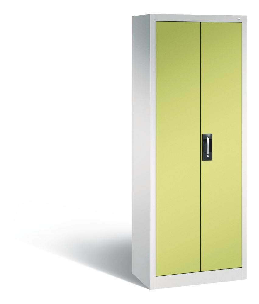 C+P Büro Drehtürenschrank Acurado 4 Böden viridingrün 700 x 400 x 1950 mm Produktbild C+P Büro Drehtürenschrank Acurado 4 Böden viridingrün 700 x 400 x 1950 mm