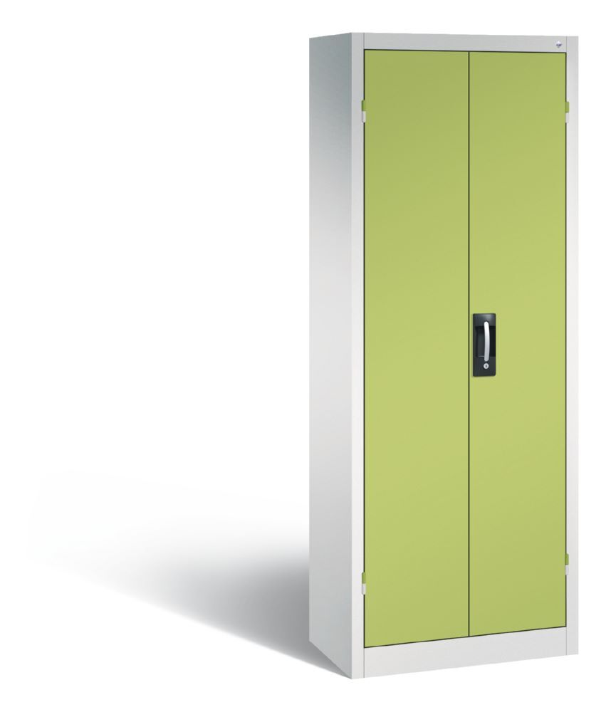 C+P Drehtürenschrank Acurado 4 Einlegeböden viridingrün 700 x 400 x 1950 mm Produktbild C+P Drehtürenschrank Acurado 4 Einlegeböden viridingrün 700 x 400 x 1950 mm