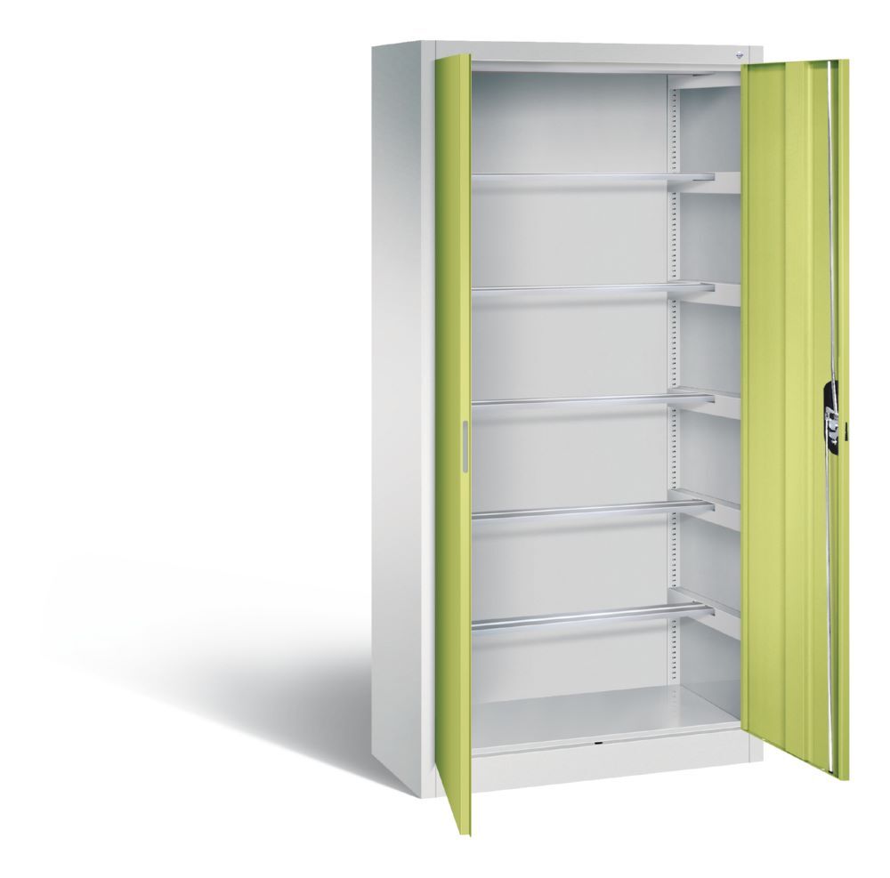 C+P Büro Drehtürenschrank Acurado mit Pendelstangen viridingrün 930 x 400 x 190 mm Produktbild C+P Büro Drehtürenschrank Acurado mit Pendelstangen viridingrün 930 x 400 x 190 mm bild 2