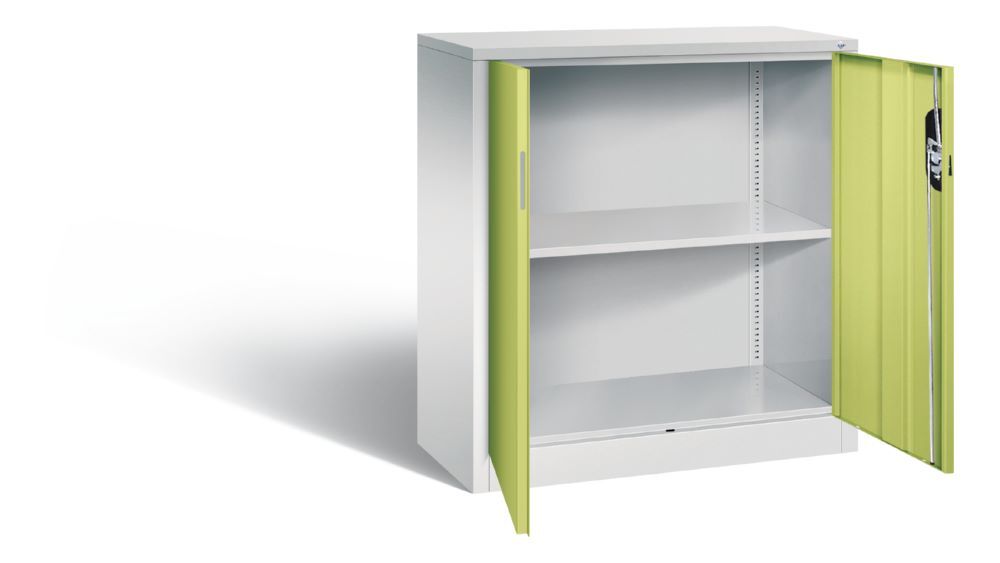 C+P Büro Drehtürenschrank Acurado 1 Fachboden viridingrün 930 x 400 x 1000 mm Produktbild C+P Büro Drehtürenschrank Acurado 1 Fachboden viridingrün 930 x 400 x 1000 mm bild 2