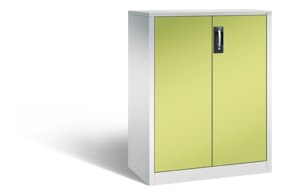C+P Büro Drehtürenschrank mit Kunststoffgleitern viridingrün 930 x 500 x 1200 mm Produktbild C+P Büro Drehtürenschrank mit Kunststoffgleitern viridingrün 930 x 500 x 1200 mm