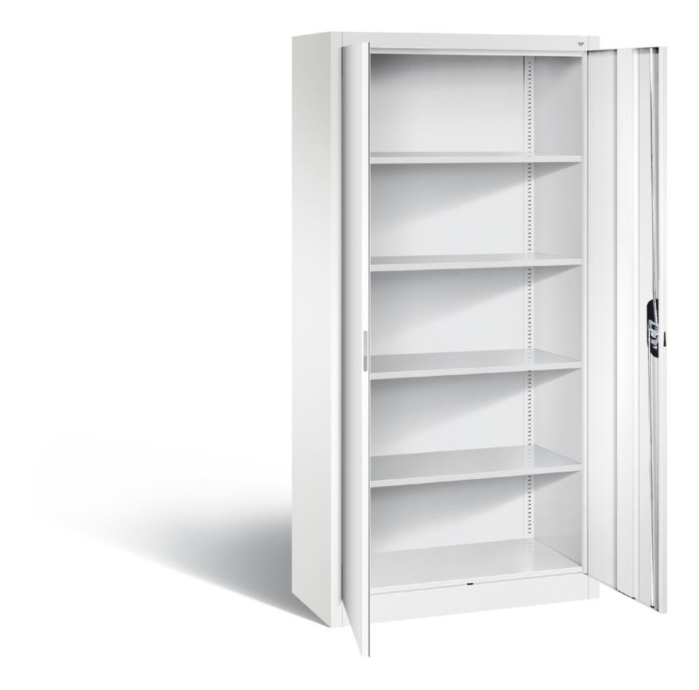 C+P Büro Drehtürenschrank Acurado mit 4 Einlegeböden weiß 930 x 400 x 1950 mm Produktbild C+P Büro Drehtürenschrank Acurado mit 4 Einlegeböden weiß 930 x 400 x 1950 mm