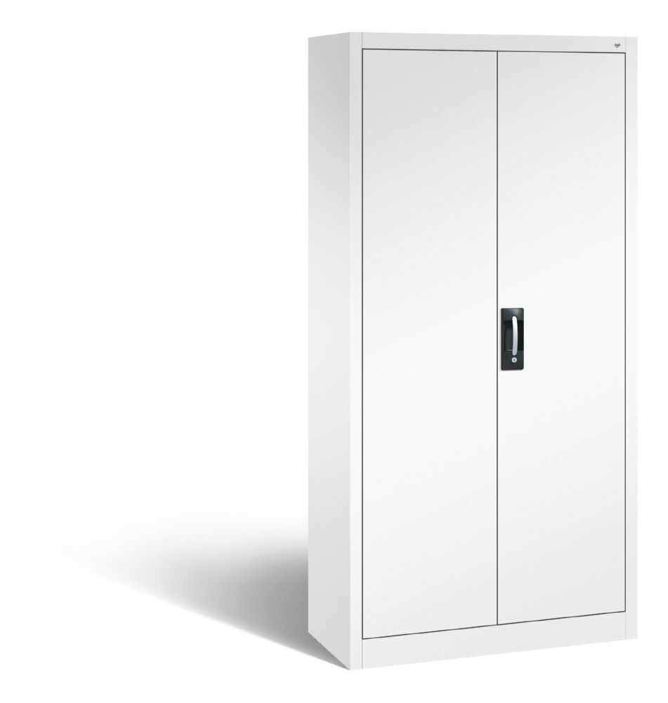 C+P Drehtürenschrank Acurado 6 Pendelstangen weiß 930 x 400 x 1950 mm Produktbild C+P Drehtürenschrank Acurado 6 Pendelstangen weiß 930 x 400 x 1950 mm