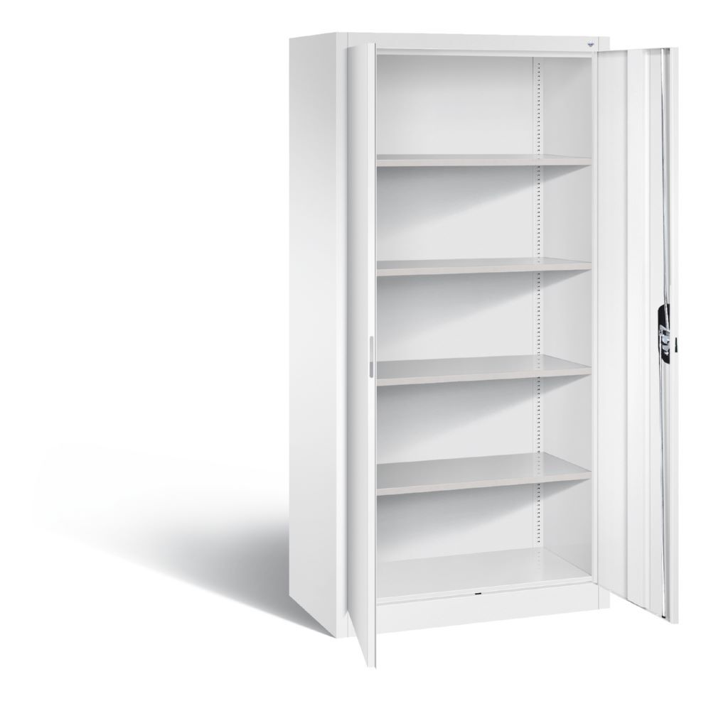 C+P Büro Drehtürenschrank aus Stahl Acurado weiß 930 x 500 x 1950 mm Produktbild C+P Büro Drehtürenschrank aus Stahl Acurado weiß 930 x 500 x 1950 mm bild 2